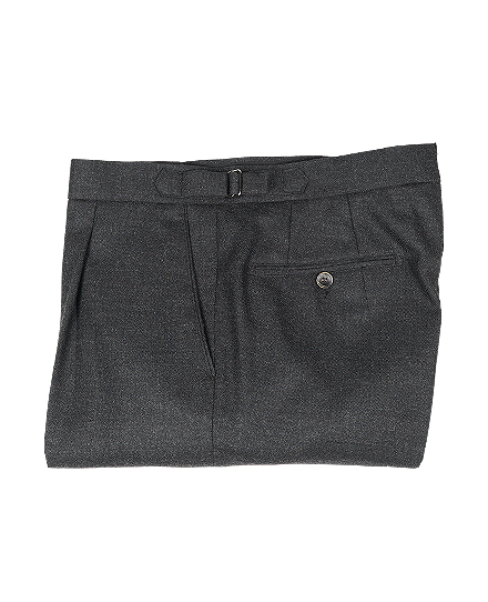 Signature Pants 02FLANNEL CHARCOAL GRAY ITALY +